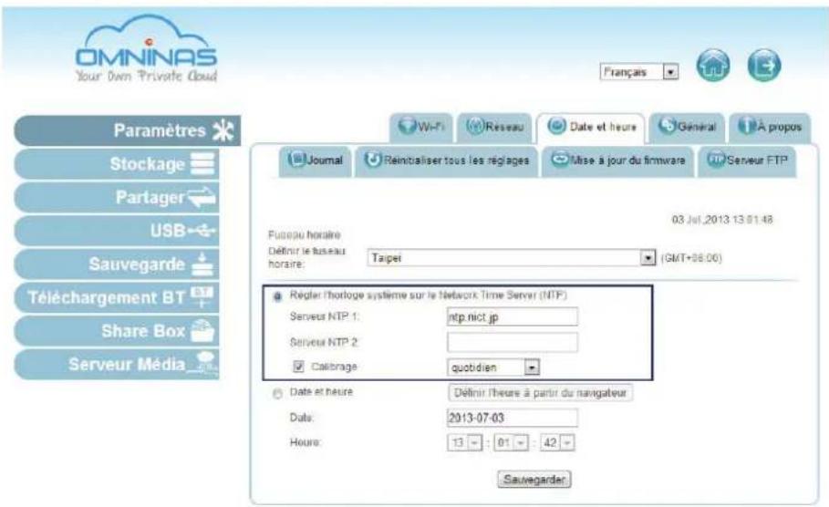Shuttle KD21 - Paramétrage de la date et de l'heure - 1