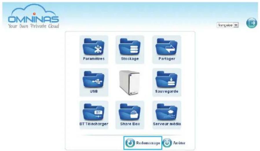 Shuttle KD21 - Redémarrer le système - 1