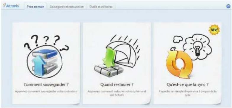 Shuttle KD21 - Logiciel de sauvegarde Acronis - 1