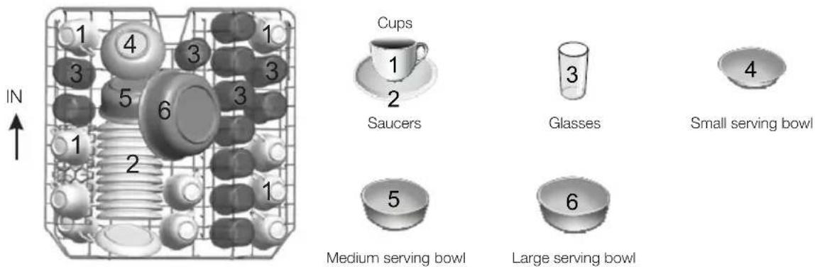 SAMSUNG DWFN320T - LOADING THE UPPER BASKET - 1