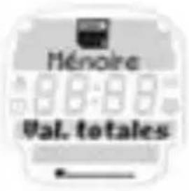 SIGMA Onyx Pro - MéMOIRE VALEURS TOTALES - 1