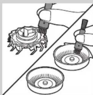 PHILIPS 29PT8457 - Ajopään puhdistaminen harjalla - 5