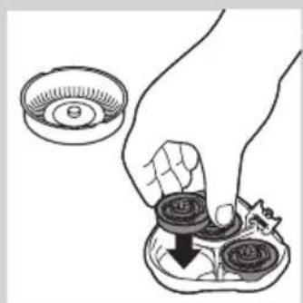 PHILIPS 29PT8457 - Die Schereinheit mit der Reinigungsbürste reinigen - 6