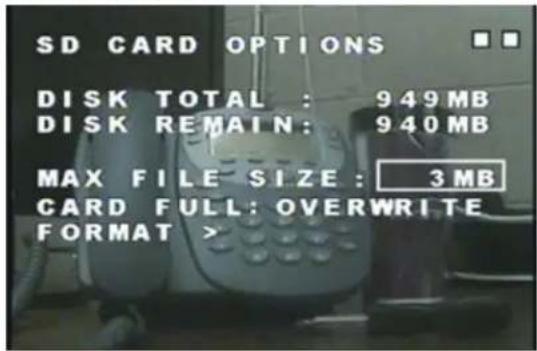 Svat PI300SD - SD Card Options - 1