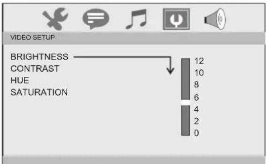Sunstech DLPM727 - Page de configuration de la Video - 1