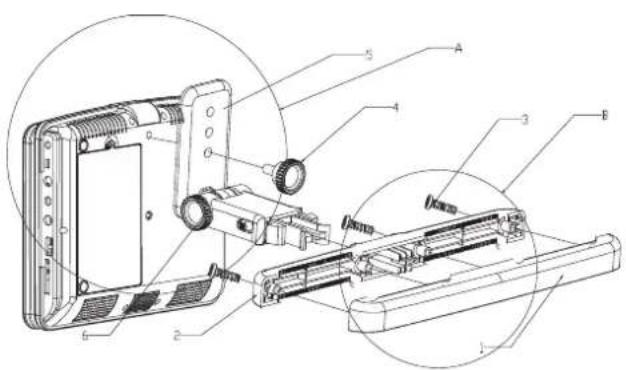 Sunstech DLPM727 - Encaixe do suporte de carro - 1