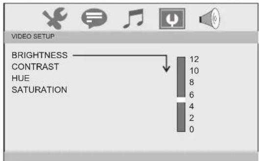 Sunstech DLPM727 - Video Setup Page - 1