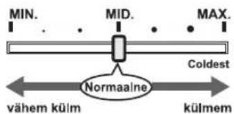 SHARP SJ340VBE - Temperatuuri reguleerimine - 1