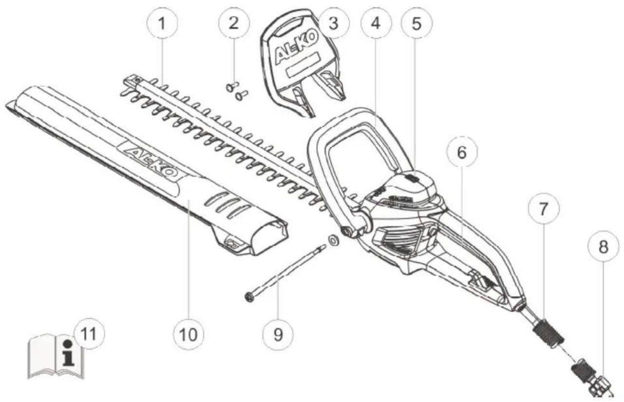 AL-KO HT 700 - Productverzicht - 1