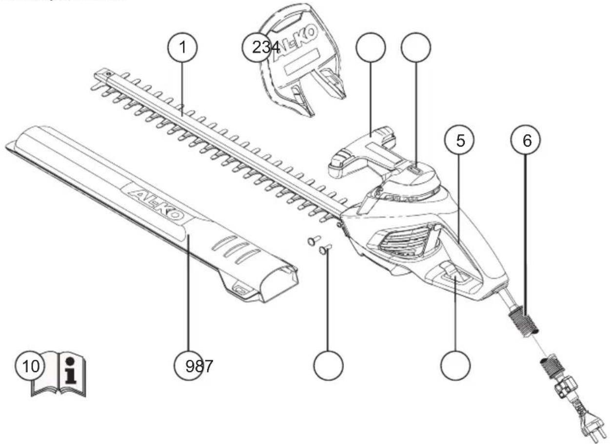 AL-KO HT 550 - Spis rzeczy - 1