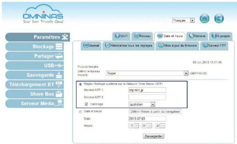 Shuttle KD22 - Paramétrage de la date et de l'heure - 1