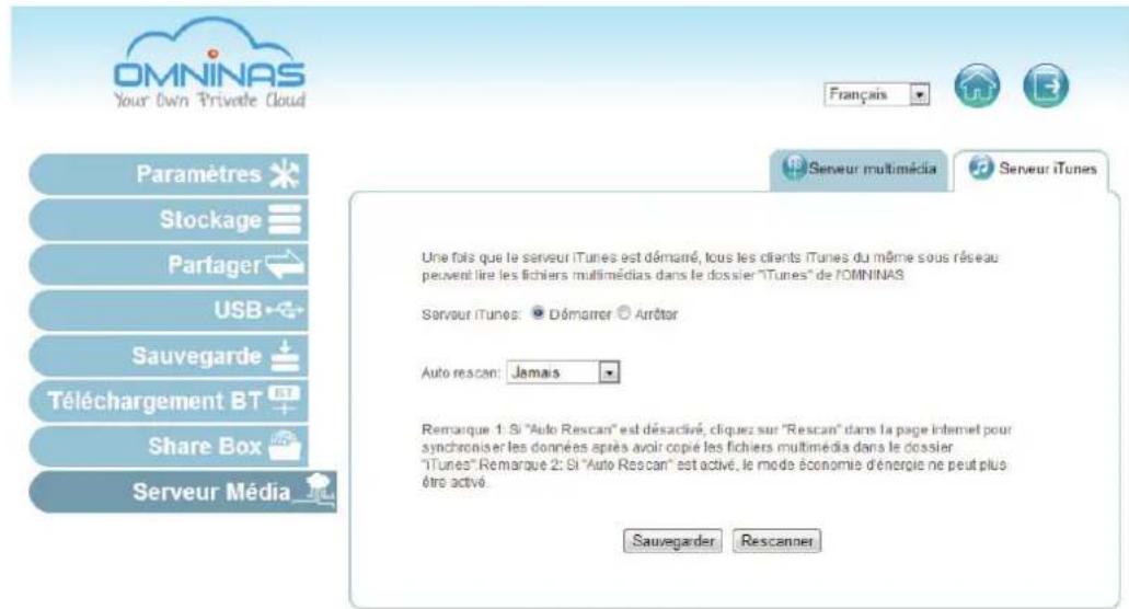 Shuttle KD22 - Serveur iTunes - 1
