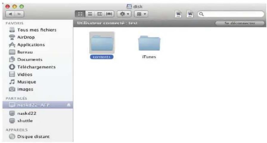 Shuttle KD22 - Voir les dossiers après connexion. - 1