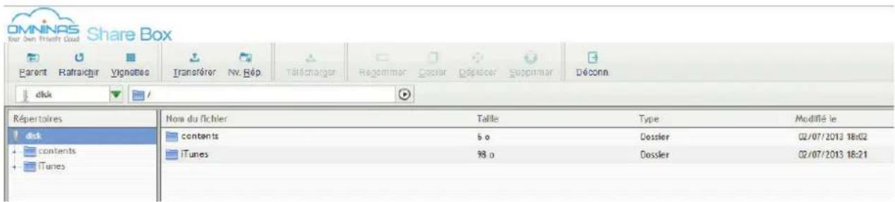 Shuttle KD22 - Écran de connexion de la Zone de partage - 1