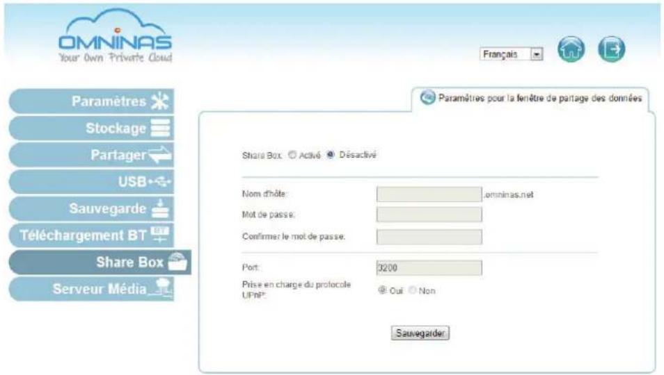 Shuttle KD22 - Paramétrage de Zone de partage - 1