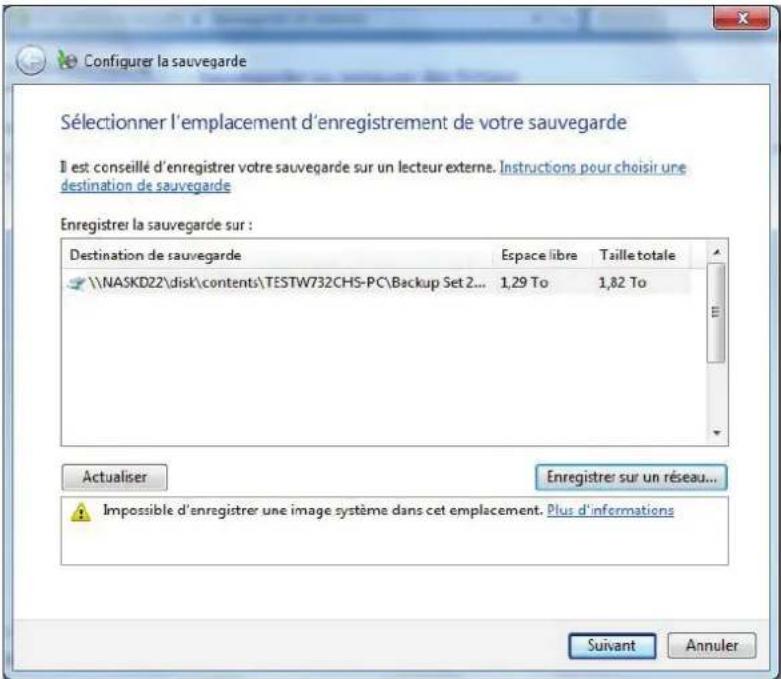 Shuttle KD22 - Choisir un emplacement de réseau - 3