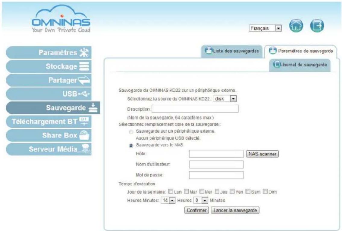 Shuttle KD22 - Menu Sauvegarde - 1