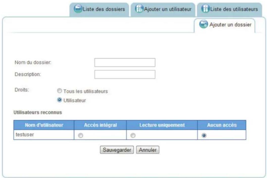 Shuttle KD22 - Pour creer un dossier privé - 1