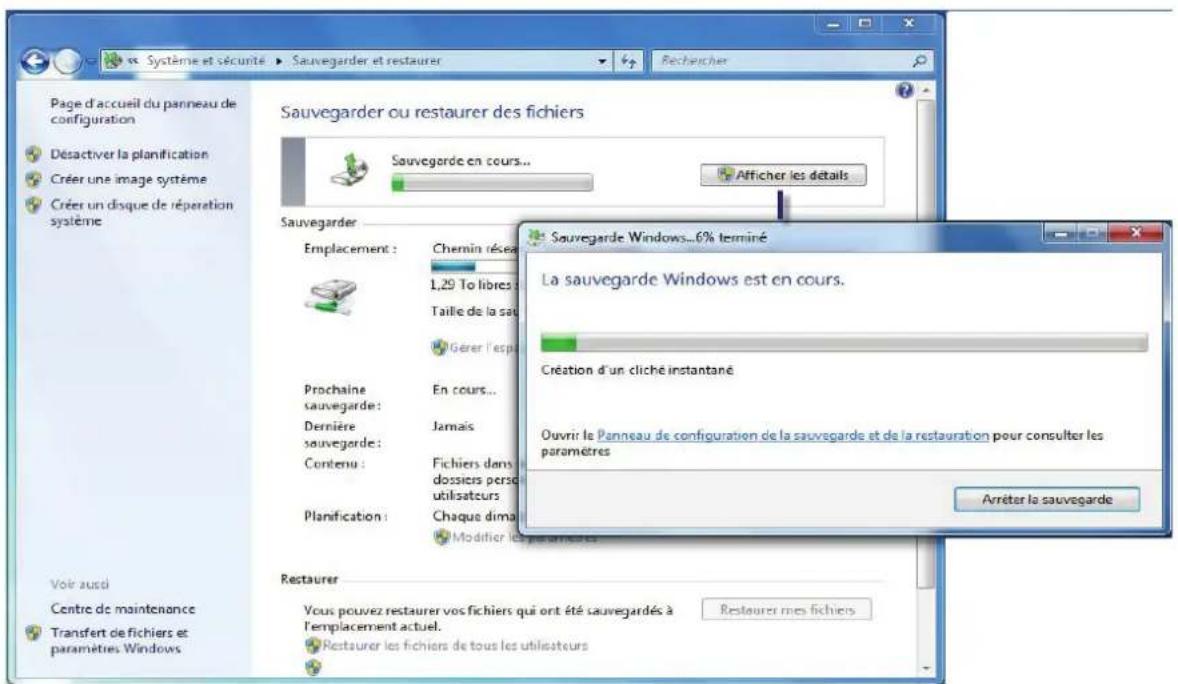 Shuttle KD22 - Sauvegarder les paramètres et lancez la sauvégarde - 1