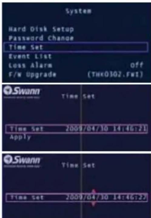 SWANN SW343DPM - Setting DVR Time - 1