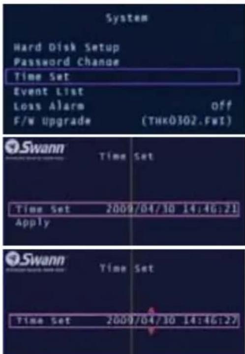 SWANN SW343DPM - Paramétrage de l'heure - 1