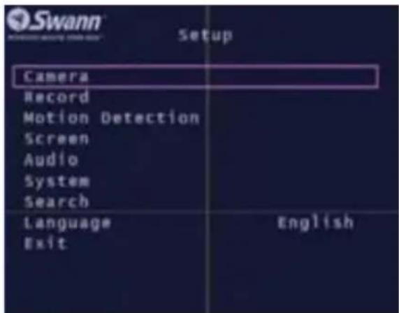 SWANN SW343DPM - - Accessing and Navigating the Menu System - 3