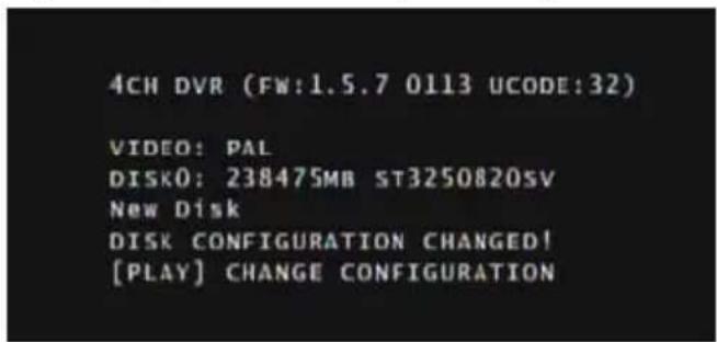 SWANN SW343DPM - Arrancando el DVR con un nuevo Disco - 1