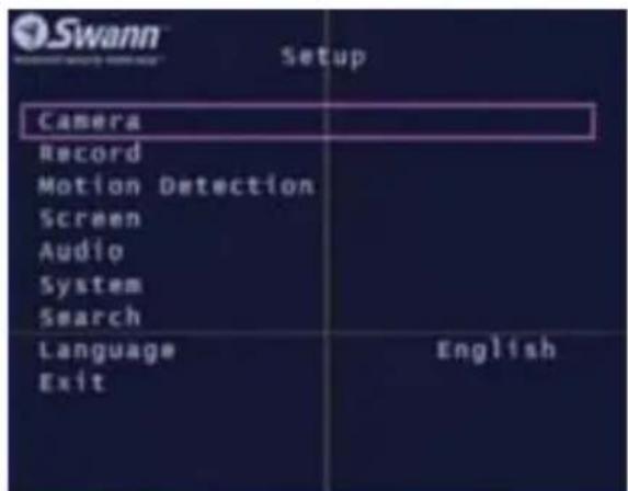SWANN SW343DPM - - Menu - accès et navigation - 1