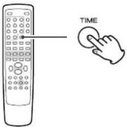 TEAC DRH300B - During playback, press the TIME button. - 1