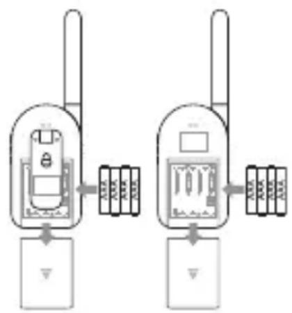 SWISSVOICE Babycom 143 - Mise en place des batteries (appareil parents / bébé) - 1
