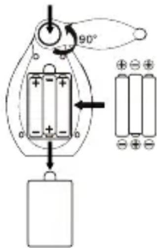 SWISSVOICE Babycom 268 - Mise en place des batteries (appareil parents / bébé) - 1