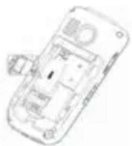 SWISSVOICE MP03 - Installare la schedalSIM e l'accumulatore - 1