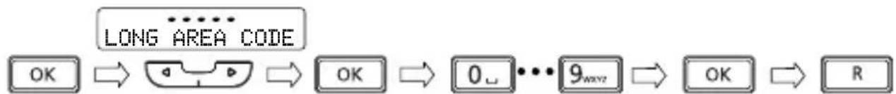 SWISSVOICE CP40 - Setting the local area code - 1