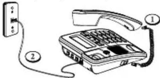 SWISSVOICE CP40 - Allacciamento del telefono - 1