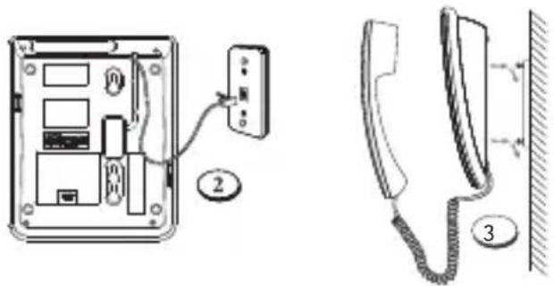 SWISSVOICE CP40 - Fixation au mur - 4