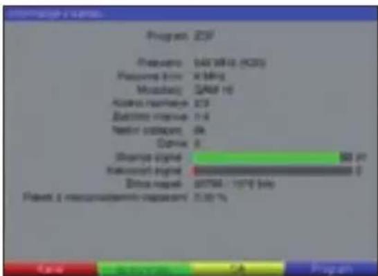 TECHNISAT DiGYBOXX T4 - Informacija o kanalu - 1