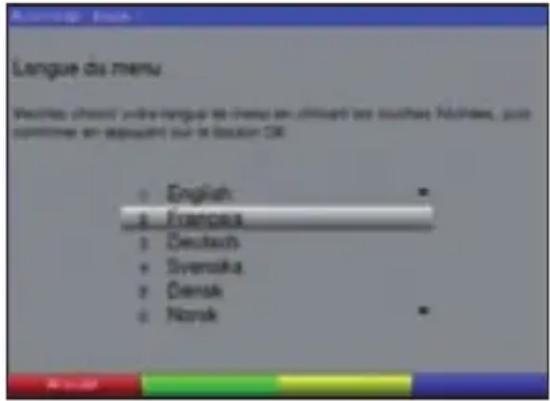 TECHNISAT DiGYBOXX T4 - Langue du menu - 1