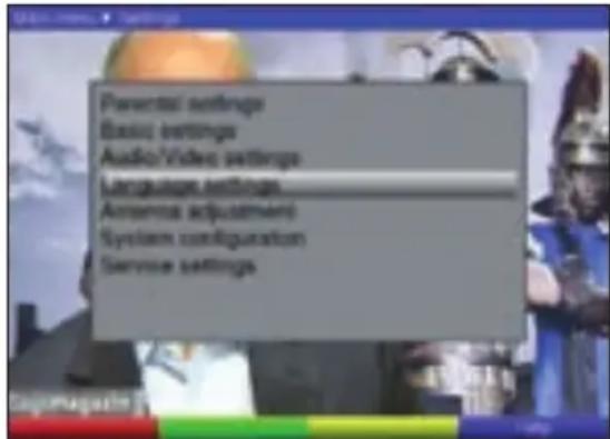 TECHNISAT DiGYBOXX T4 - Configuración de idioma (Language settings) - 1
