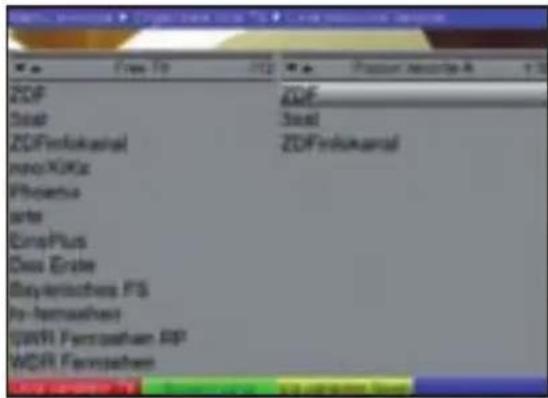 TECHNISAT DiGYBOXX T4 - Fereastra de administrare a listelor cu programe - 2