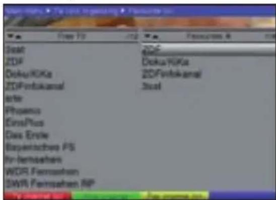 TECHNISAT DiGYBOXX T4 - Opening the programme list management - 2