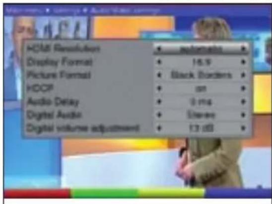 TECHNISAT DiGYBOXX T4 - Audio/Video settings (Ρυθμίσεις ήχου/εικόνας) - 2