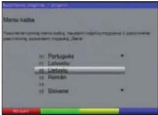 TECHNISAT DiGYBOXX T4 - Meniu kalba - 1