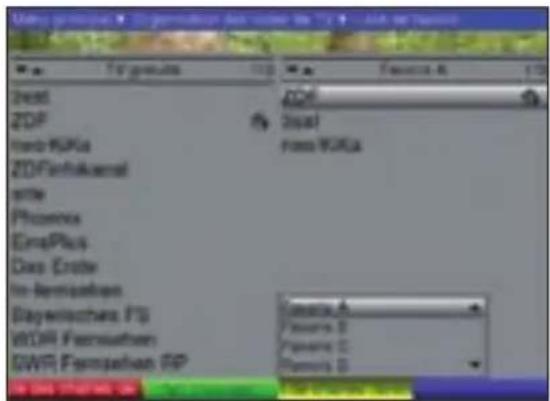 TECHNISAT DiGYBOXX T4 - Appeler la fonction d'organisation des listes TV - 4