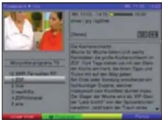 TECHNISAT DiGYBOXX T4 - Informacje EPG - 1