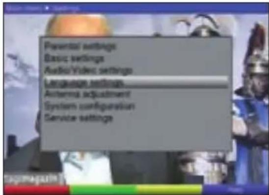 TECHNISAT DiGYBOXX T4 - Language settings - 1