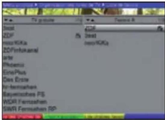 TECHNISAT DiGYBOXX T4 - Appeler la fonction d'organisation des listes TV - 2