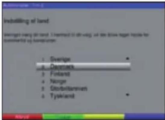 TECHNISAT DiGYBOXX T4 - Indstilling af land - 1