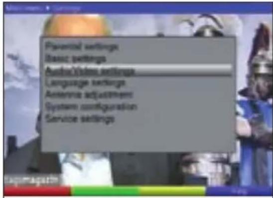 TECHNISAT DiGYBOXX T4 - Audio/Video settings - 1