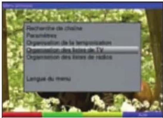 TECHNISAT DiGYBOXX T4 - Appeler la fonction d'organisation des listes TV - 1