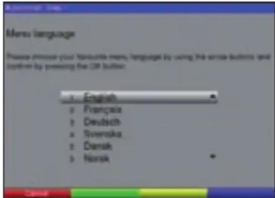 TECHNISAT DiGYBOXX T4 - Idioma del menú (Menu language) - 1
